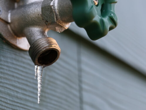 Frozen Exterior Faucet